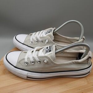 Converse Shoes Womens 7.5 Tan All Star Chuck Taylor Shoreline Slip 537082F Flaws